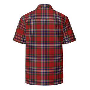 MACFARLANE DRESS (RED) TARTAN - Unisex "HAWAIIAN" Button shirt