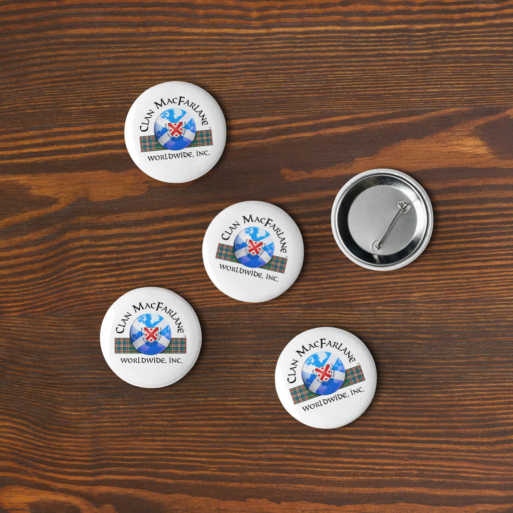 CLAN MACFARLANE LOGO - Set of pin buttons