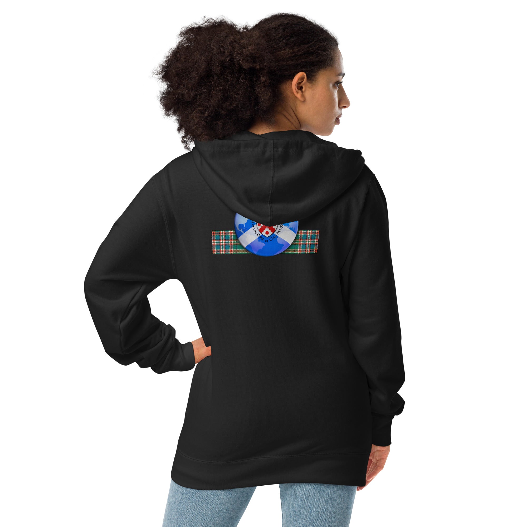 MACFARLANE - Unisex fleece zip up hoodie