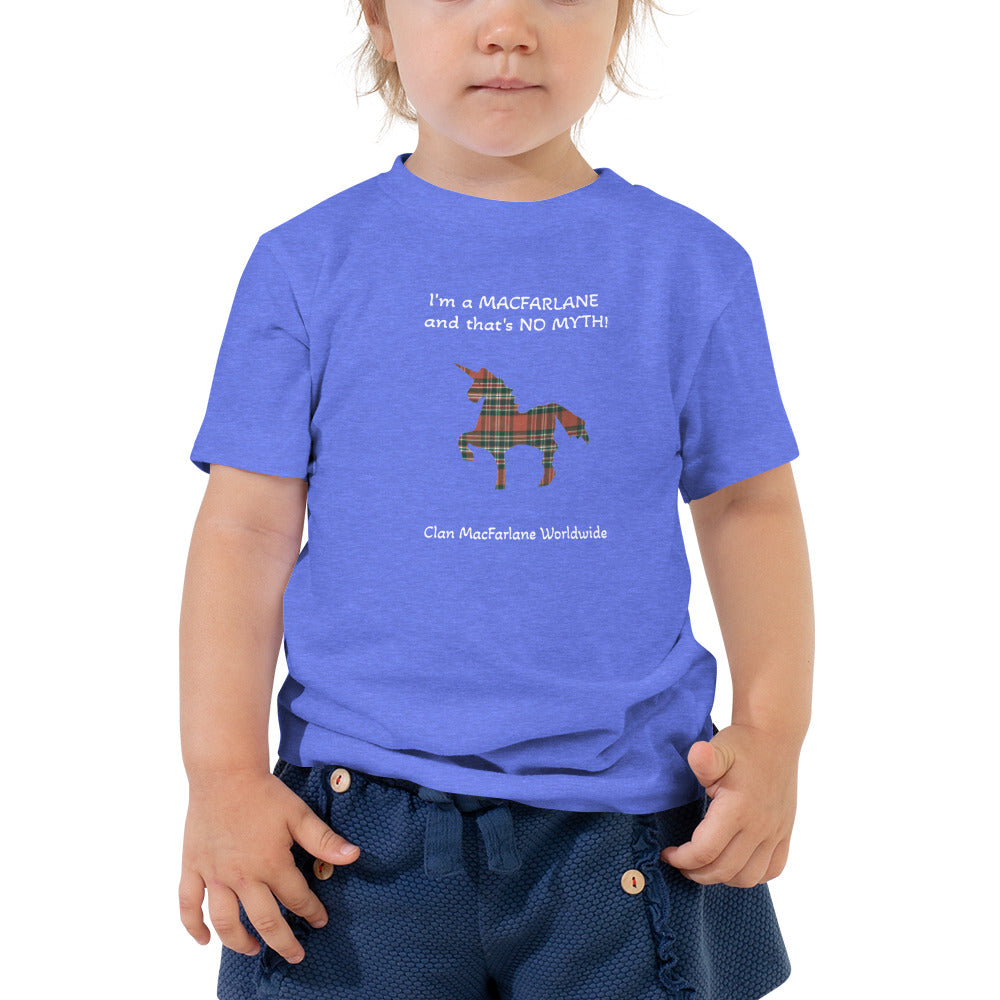 NO MYTH - WHITE LETTERS - Toddler Short Sleeve Tee