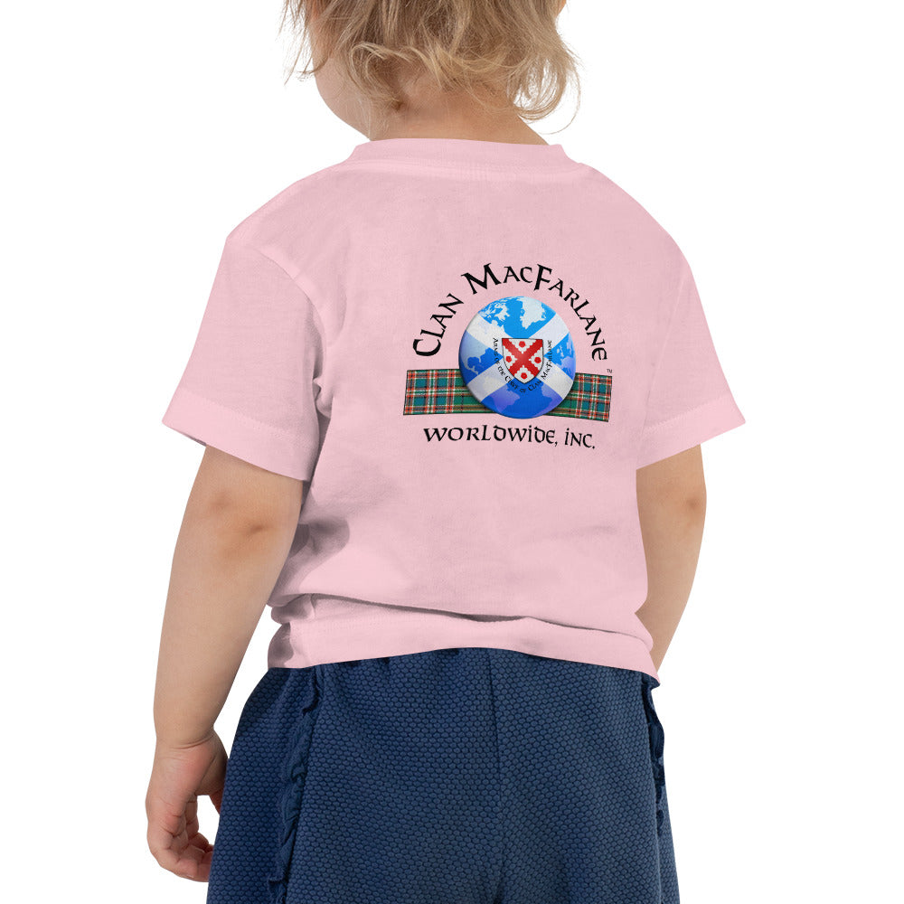 CLAN MACFARLANE WORLDWIDE LOGO - Toddler Short Sleeve Tee